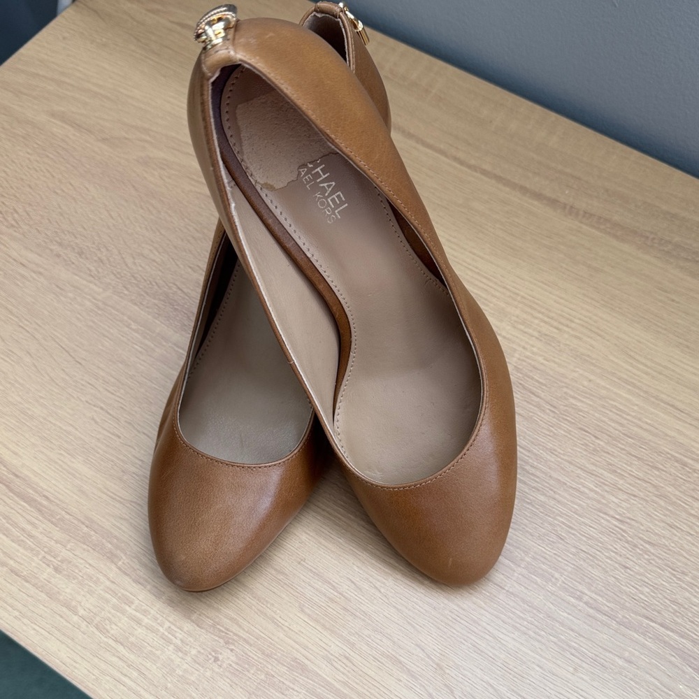 Michael Kors Brown Leather Loafers